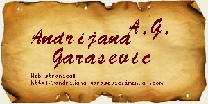 Andrijana Garašević vizit kartica